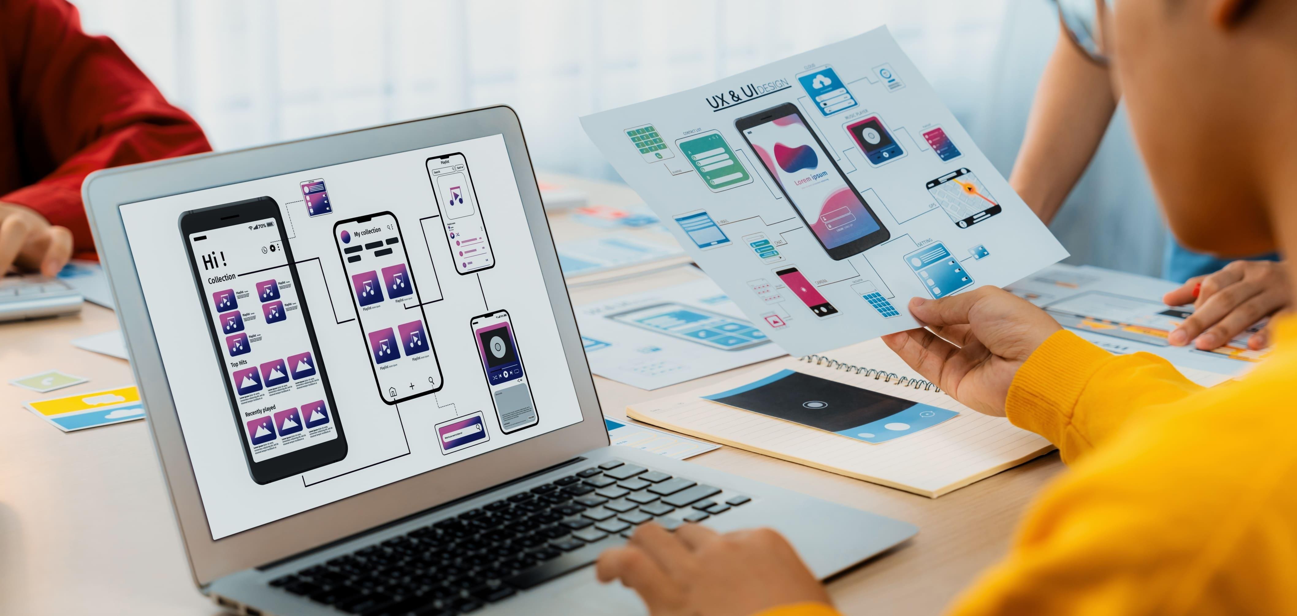 Diseño UI web Emoutad: Interfaces intuitivas que cautivan y convierten usuarios.